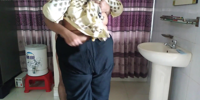 Witnessing Stepaunty's monstrous tushie while indulging in an Indian desi hookup with her step-neighbor